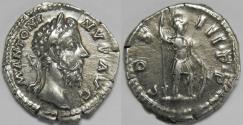 Ancient Coins - Roman Empire Marcus Aurelius AR Denarius (Rome, AD 176-180)