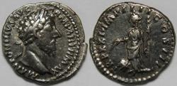 Ancient Coins - Roman Empire Marcus Aurelius AR Denarius (Rome, AD 166-167)