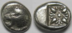 Ancient Coins - Ionia Miletos AR Diobol late sixth-early fifth centuries BC