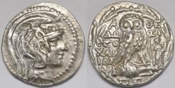 Ancient Coins - Attica Athens AR Tetradrachm circa 99-98 BC