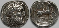 Ancient Coins - Eastern Celts Imitations of Philip II of Macedon AR Tetradrachm 3rd century BC