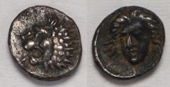 Ancient Coins - Satraps of Caria Hekatomnos AR Tetartemorion circa 392-376 BC