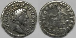 Ancient Coins - Roman Empire Marcus Aurelius AR Denarius (Rome, AD 162)