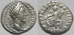 Ancient Coins - Roman Empire Marcus Aurelius AR Denarius (Rome, AD 168)