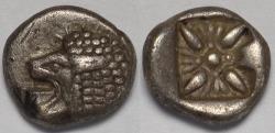 Ancient Coins - Ionia Miletos AR Diobol late sixth-early fifth centuries BC