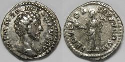 Ancient Coins - Roman Empire Marcus Aurelius AR Denarius (Rome, AD 161)