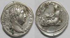 Ancient Coins - Roman Empire Hadrian AR Denarius (Rome, AD 130-133)