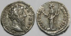 Ancient Coins - Roman Empire Marcus Aurelius AR Denarius (Rome, AD 169)