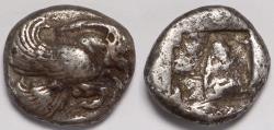 Ancient Coins - Ionia Klazomenai AR Didrachm circa 499-494 BC