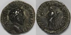 Ancient Coins - Roman Empire Marcus Aurelius AR Denarius (Rome, AD 163)
