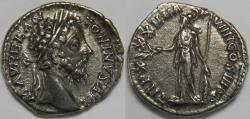 Ancient Coins - Roman Empire Marcus Aurelius AR Denarius (Rome, AD 177-178)