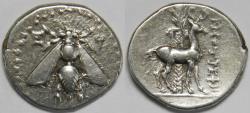 Ancient Coins - Ionia Ephesos AR Drachm circa 202-150 BC