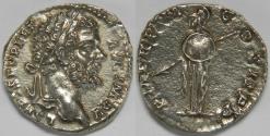 Ancient Coins - Roman Empire Septimius Severus AR Denarius (Rome, AD 195)