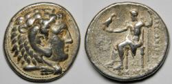 Ancient Coins - Kingdom of Macedon Alexander III (the Great) AR Tetradrachm 336-323 BC gVF [17.07 grams]