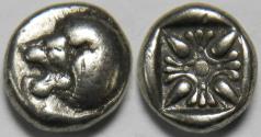 Ancient Coins - Ionia Miletos AR Diobol late sixth-early fifth centuries BC