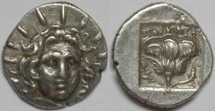 Ancient Coins - Islands off Caria Rhodos Rhodes AR Hemidrachm 125-88 BC