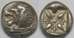 Ancient Coins - Ionia Miletos AR Diobol late sixth-early fifth centuries BC