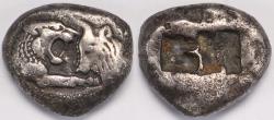Ancient Coins - Kings of Lydia Kroisos AR Stater or Double Siglos circa 564-539 BC