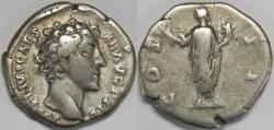 Ancient Coins - Roman Empire Marcus Aurelius as Caesar AR Denarius (Rome, AD 145-147)