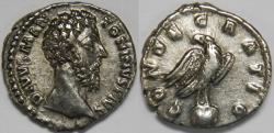 Ancient Coins - Roman Empire Divus Marcus Aurelius AR Denarius (Rome, AD 180)