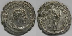 Ancient Coins - Roman Empire Macrinus AR Denarius (Rome, AD 217)