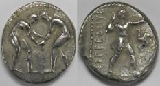 Ancient Coins - Pamphylia Aspendos AR Stater circa 400-380 BC