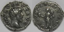 Ancient Coins - Roman Empire Lucius Verus AR Denarius (Rome, AD 163)