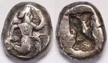 Ancient Coins - Persia Achaemenid Empire time of Artaxerxes II to Artaxerxes III AR Siglos circa 375-340 BC