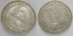 World Coins - Hungary Ferdinand II AR Thaler 1632 K-B (Körmöcbánya) NGC AU 55