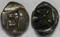 Ancient Coins - Ionia Miletos AR Diobol late sixth-early fifth centuries BC