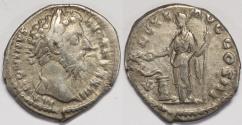 Ancient Coins - Roman Empire Marcus Aurelius AR Denarius (Rome, AD 170)