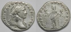 Ancient Coins - Roman Empire Trajan AR Denarius (Rome, AD 111)