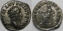 Ancient Coins - Roman Empire Marcus Aurelius AR Denarius (Rome, AD 163)