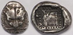 Ancient Coins - Islands off Ionia Samos AR Triobol circa 512 BC