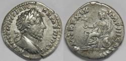 Ancient Coins - Roman Empire Marcus Aurelius AR Denarius (Rome, AD 165)