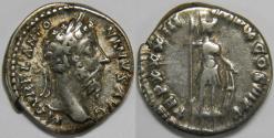 Ancient Coins - Roman Empire Marcus Aurelius AR Denarius (Rome, AD 179-180)
