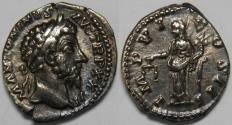 Ancient Coins - Roman Empire Marcus Aurelius AR Denarius (Rome, AD 172-173)