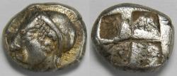 Ancient Coins - Ionia Phokaia AR Diobol circa 521-478 BC