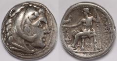 Ancient Coins - Kingdom of Macedon Kassander as regent or king AR Tetradrachm 317-297 BC