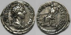 Ancient Coins - Roman Empire Commodus AR Denarius (Rome, AD 179)
