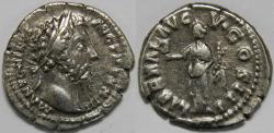 Ancient Coins - Roman Empire Marcus Aurelius AR Denarius (Rome, AD 169)