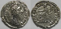 Ancient Coins - Roman Empire Marcus Aurelius AR Denarius (Rome, AD 180)