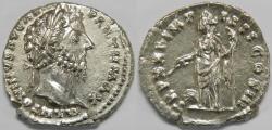 Ancient Coins - Roman Empire Marcus Aurelius AR Denarius (Rome, AD 166-167)