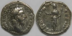 Ancient Coins - Roman Empire Marcus Aurelius AR Denarius (Rome, AD 169)