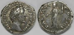 Ancient Coins - Roman Empire Antoninus Pius AR Denarius (Rome, AD 159-160)