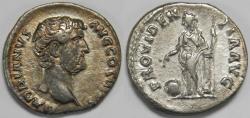 Ancient Coins - Roman Empire Hadrian AR Denarius (Rome, AD 134-138)