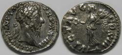 Ancient Coins - Roman Empire Marcus Aurelius AR Denarius (Rome, AD 170)