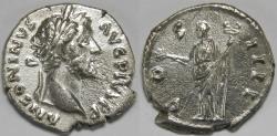 Ancient Coins - Roman Empire Antoninus Pius AR Denarius (Rome, AD 145-161)