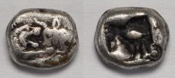 Ancient Coins - Kings of Lydia Kroisos AR Twelfth Stater circa 564-539 BC