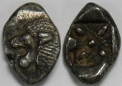 Ancient Coins - Ionia Miletos AR Diobol late sixth-early fifth centuries BC